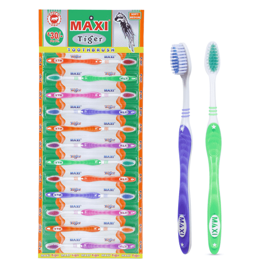 MAXI Tiger Toothbrush (Pack of 12).