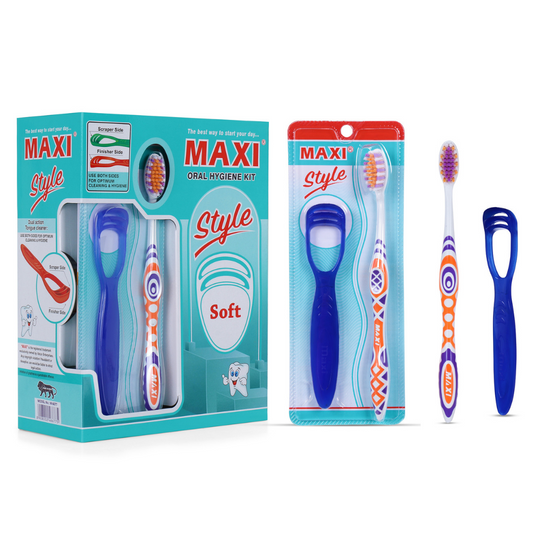 Style Toothbrush & Tongue Cleaner-Oral Hygiene Kit