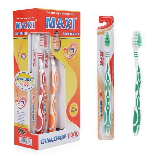 MAXI Oval Grip 1000 Toothbrush.