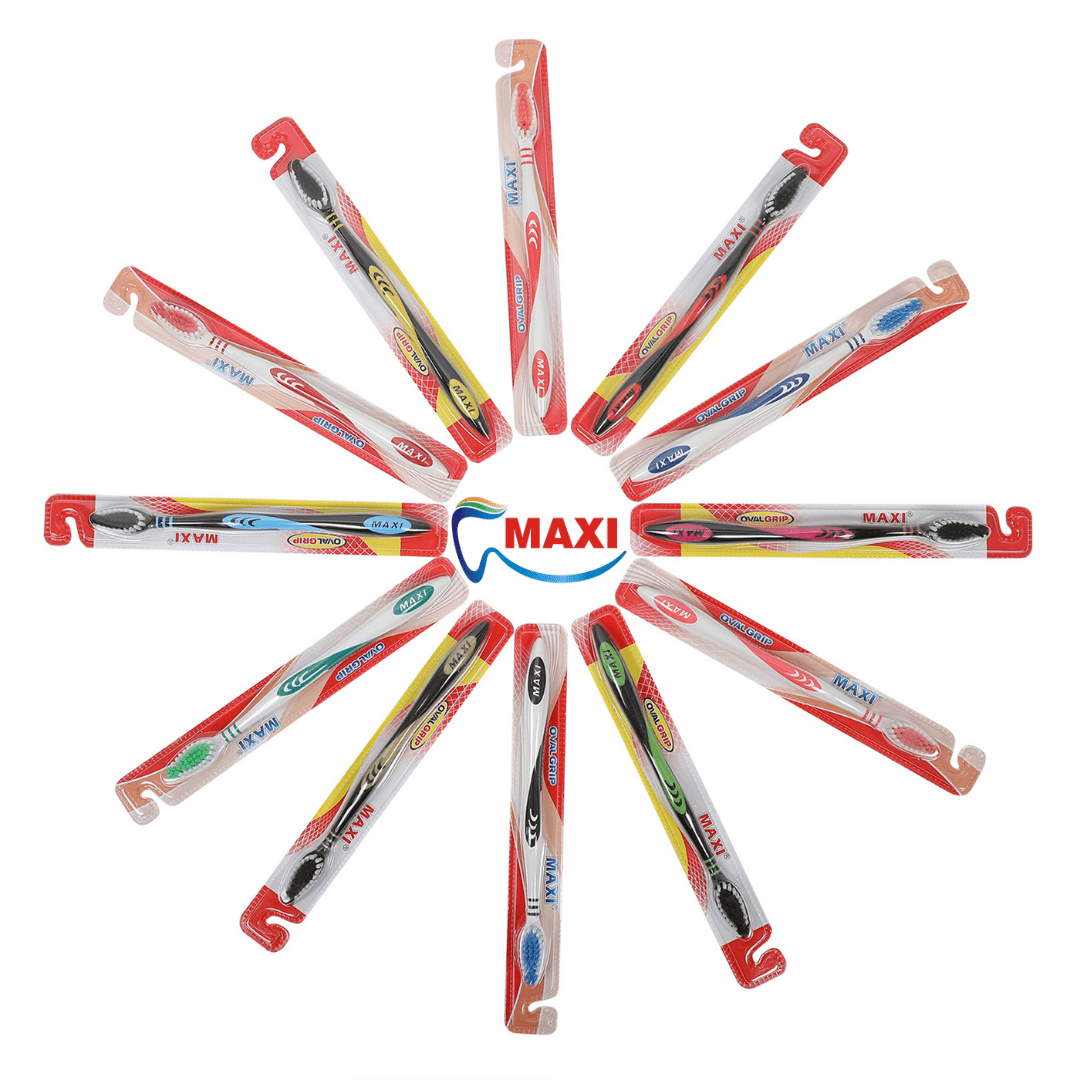 MAXI Oval Grip Toothbrush.