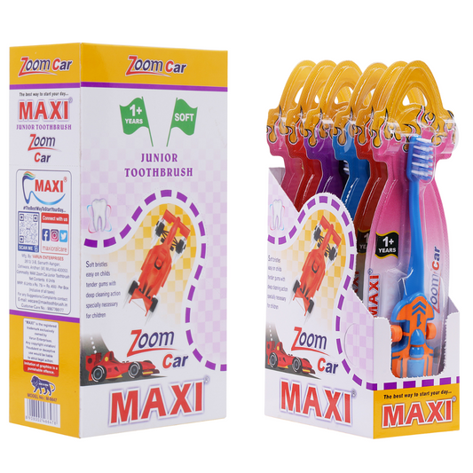 MAXI Zoom Car Junior Toothbrush